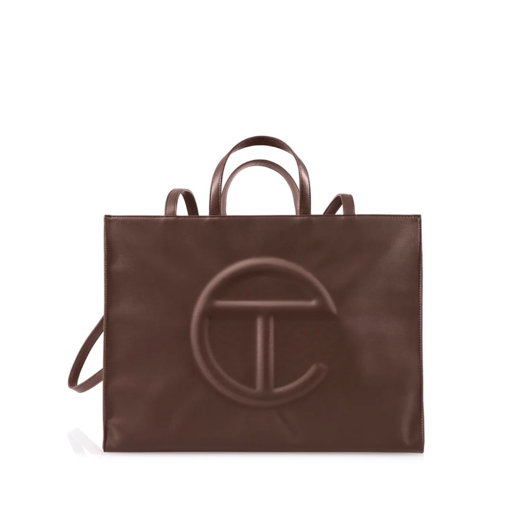 Authentic Telfar Shopping Bag  Large Chocolate